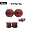 Double Flare Stone Ear Plugs Stretching Gauges, Expander, Big Gauges - 1 Pair (2pcs) - Size 8G 6G 4G 2G 1G 0G 00G