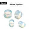 Double Flare Stone Ear Plugs Stretching Gauges, Expander, Big Gauges - 1 Pair (2pcs) - Size 8G 6G 4G 2G 1G 0G 00G