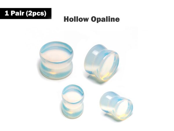 Double Flare Stone Ear Plugs Stretching Gauges, Expander, Big Gauges - 1 Pair (2pcs) - Size 8G 6G 4G 2G 1G 0G 00G