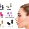 Double Flare Ear Plugs Tunnel - Natural Stone Stretching Gauges, Expander, Big Gauges - 1 Pair (2pcs) - Size 8G 6G 4G 2G 1G 0G 00G