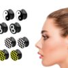 Acrylic Double Flared Gauge Saddle Ear Plugs - Stretching Kit, Ear Expender, Tunnel Gauges Size 8G 6G 4G 2G 0G 00G