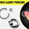 Prince Albert Piercing, Prince Albert Jewelry, PA Ring - Genital Piercing Ball Closure Ring BCR/CBR 12G to 00G with Clip Ball