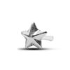 24G Star Nose Stud in Plain Silver - Thin nose ring, Nose Piercing, Bone End Nostril Studs