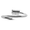 22G Silver Nose Ring, Nose Stud - Spring Coil Nose Hoop Piercing - Nostril Ring size 7mm and 9mm