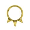 Titanium Spike Septum Clicker Ring, Septum Jewelry Spike Piercing Nose Ring - 16G size 10mm Nose Piercing