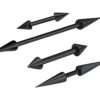 Titanium Black Spike Nipple Barbell, Nipple Jewelry Studs 16g 14g Nipple Piercing - Straight Barbell Internally Threaded