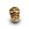 14K Gold Skull Head Tragus Earring, Labret Stud, Helix, Cartilage Piercing - Internally Threading Body Jewellery Ear Piercing