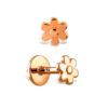 Flower Labret Lip Piercing made from solid 14K Gold and Rose Gold Body Piercing for Tragus, Medusa Lip, Ashley studs Internally Threaded