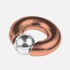 Rose Gold Prince Albert Piercing, Prince Albert Jewelry, PA Ring - Captive Bead Ring, Captive Prince with Custom Spring Ball Closure