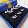 il_fullxfull.5752799879_chfw Dog Earrings - Clear Plastic Post Ear Studs with CZ Crystals - Hypoallergenic, Nickel Free - 3 Pairs + Gift Box