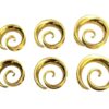 Titanium Spiral Saddle Plugs Ear Stretching Ear Tunnel Coil, Ear Plug Earrings - Body Piercing Jewellery Ear Gauges