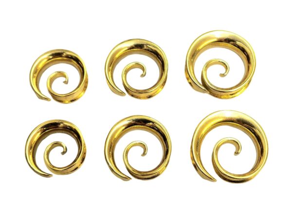 Titanium Spiral Saddle Plugs Ear Stretching Ear Tunnel Coil, Ear Plug Earrings - Body Piercing Jewellery Ear Gauges