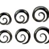 Titanium Spiral Saddle Plugs Ear Stretching Ear Tunnel Coil, Ear Plug Earrings - Body Piercing Jewellery Ear Gauges