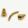 14K Gold Unique Style Eyebrow Piercing Curved Barbell Piercing, Cartilage Piercing, Belly Ring - 14G Body Jewellery