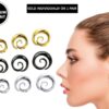 Titanium Spiral Saddle Plugs Ear Stretching Ear Tunnel Coil, Ear Plug Earrings - Body Piercing Jewellery Ear Gauges