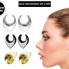 Titanium Saddle Plugs Ear Stretching, Natural Conch Ear Tunnels, Reverse Ear Plug Earrings - Body Piercing Jewellery Ear Gauges