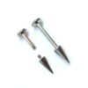 Titanium Cone/Spike Labret Stud Lip Piercing, Lip Jewellery, Cartilage Earring 16G 14G Body Piercing