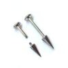 il_fullxfull.6027914344_9eml Titanium Cone/Spike Labret Stud Lip Piercing, Lip Jewellery, Cartilage Earring 16G 14G Body Piercing