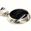 Silver Drop Dangle Earrings and Pendant Sets with Genuine Onyx Stones