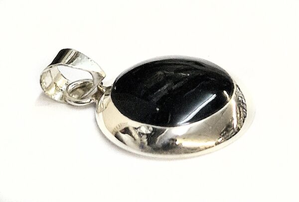 Silver Drop Dangle Earrings and Pendant Sets with Genuine Onyx Stones