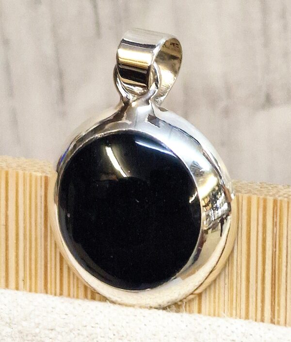 Silver Drop Dangle Earrings and Pendant Sets with Genuine Onyx Stones