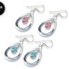 Tear Drop Dangle Earrings - Silver 925 earring with High quality CZ Crystals.