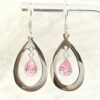 Tear Drop Dangle Earrings - Silver 925 earring with High quality CZ Crystals.