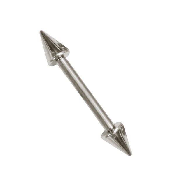 Titanium Spike Barbell Earring 16G 14G Internally Threaded Cones/Spike Nipple Jewellery, Nose Bridge, Cartilage Piercing