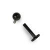 il_fullxfull.6075913475_rzyz Titanium Black Labret Stud Piercing 16G 14G Internally Threaded Lip Jewellery, Lip Ring, Tragus Earring - 6mm to 12mm
