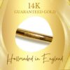 BCR 14K Gold Captive Bead Ring, Nose Ring, Ball Closure Ring BCR, Lip Ring, Cartilage Helix Ring Daith, Conch Piercing - Size 18g 16g 14g