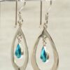 il_fullxfull.6112671925_equu_612e7df9-f485-41d8-81d3-18878e468cf1 Tear Drop Dangle Earrings - Silver 925 earring with High quality CZ Crystals.