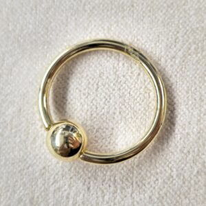 il_fullxfull.6117851346_sw35 BCR 14K Gold Captive Bead Ring, Nose Ring, Ball Closure Ring BCR, Lip Ring, Cartilage Helix Ring Daith, Conch Piercing - Size 18g 16g 14g