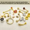 il_fullxfull.6145852131_383m_3c637a8a-ee10-46df-a05d-0ca4df072795 BCR 14K Gold Captive Bead Ring, Nose Ring, Ball Closure Ring BCR, Lip Ring, Cartilage Helix Ring Daith, Conch Piercing - Size 18g 16g 14g