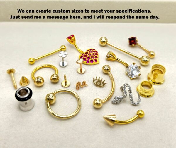 il_fullxfull.6145852131_383m_3c637a8a-ee10-46df-a05d-0ca4df072795 BCR 14K Gold Captive Bead Ring, Nose Ring, Ball Closure Ring BCR, Lip Ring, Cartilage Helix Ring Daith, Conch Piercing - Size 18g 16g 14g
