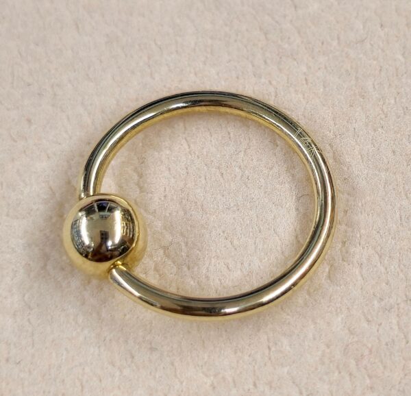 il_fullxfull.6165975885_hmts BCR 14K Gold Captive Bead Ring, Nose Ring, Ball Closure Ring BCR, Lip Ring, Cartilage Helix Ring Daith, Conch Piercing - Size 18g 16g 14g