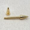 14K Solid Gold Cone/ Spike Barbell Piercing, Nipple Jewellery, Nose Bridge Barbell, Barbell Earrings