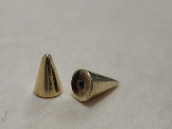 14K Solid Gold 16G Spike, Screws on any 14G 16G Jewelry, Spikes Stud- 14K Hand Made for Body Jewellery Piercing