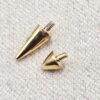 14K Solid Gold Spike Loose Part Piercing for Internally Threaded 16G Nipple Barbell Piercing, Lip Labret Studs, Horseshoe Ring