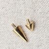 14K Solid Gold Spike Loose Part Piercing for Internally Threaded 16G Nipple Barbell Piercing, Lip Labret Studs, Horseshoe Ring