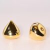 14K Solid Gold Round Cone End - 16G loose part on any Nipple Jewellery, Barbell Earrings- Handmade 14K Gold Body Jewelry Piercing