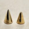 14K Solid Gold 16G Spike, Screws on any 14G 16G Jewelry, Spikes Stud- 14K Hand Made for Body Jewellery Piercing