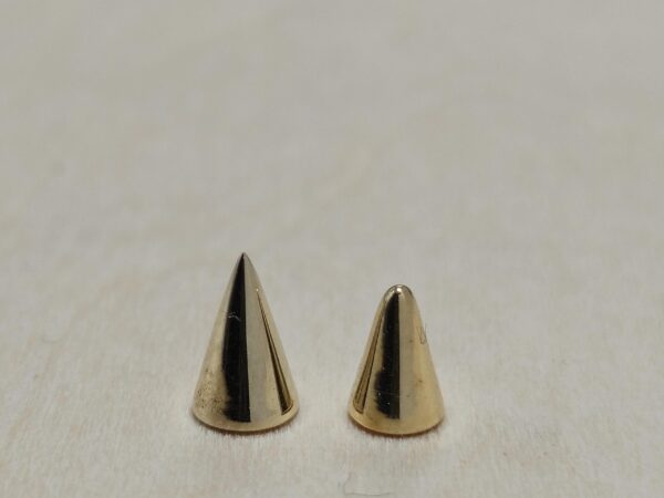 il_fullxfull.6335523941_15du 14K Solid Gold 16G Spike, Screws on any 14G 16G Jewelry, Spikes Stud- 14K Hand Made for Body Jewellery Piercing