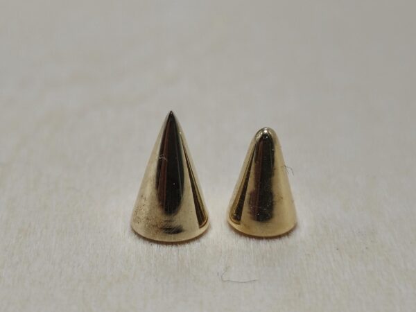 il_fullxfull.6335523947_6s4m 14K Solid Gold 16G Spike, Screws on any 14G 16G Jewelry, Spikes Stud- 14K Hand Made for Body Jewellery Piercing