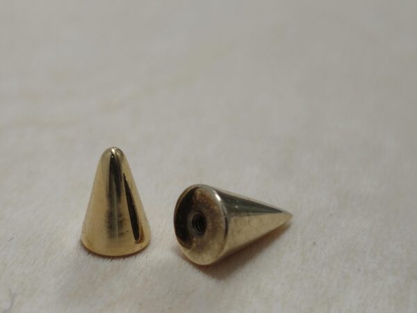 14K Solid Gold 16G Spike, Screws on any 14G 16G Jewelry, Spikes Stud- 14K Hand Made for Body Jewellery Piercing