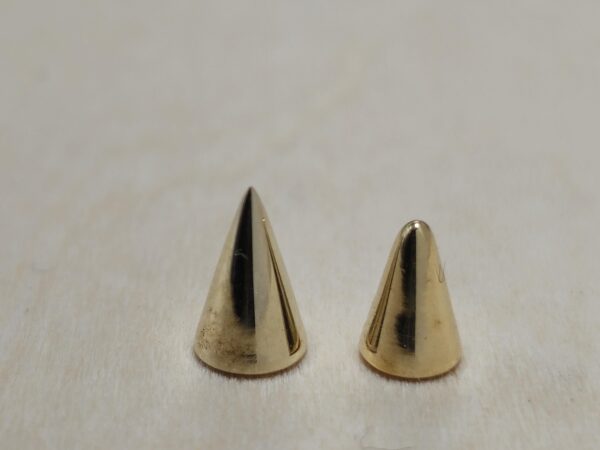 14K Solid Gold 16G Spike, Screws on any 14G 16G Jewelry, Spikes Stud- 14K Hand Made for Body Jewellery Piercing