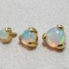 14K Gold Prong Set Opal Loose parts Replacement ball Piercing for internally threaded piercing Barbells, Labrets, Horseshoe Ring