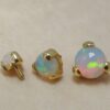 14K Gold Prong Set Opal Loose parts Replacement ball Piercing for internally threaded piercing Barbells, Labrets, Horseshoe Ring