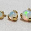 14K Gold Prong Set Opal Loose parts Replacement ball Piercing for internally threaded piercing Barbells, Labrets, Horseshoe Ring