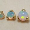 14K Gold Prong Set Opal Loose parts Replacement ball Piercing for internally threaded piercing Barbells, Labrets, Horseshoe Ring